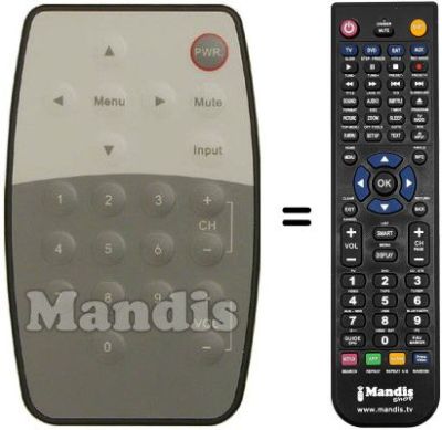 Télécommande équivalente REMCON207