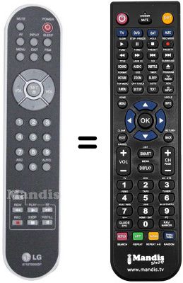 Télécommande équivalente LG M4210C Télécommande équivalente LG M4210C