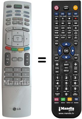 Replacement remote control LG 6710V00141K