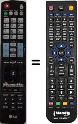 Gleichwertige Fernbedienung LG AKB72914029