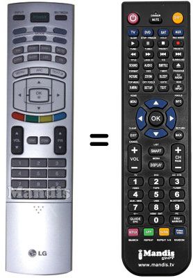 Gleichwertige Fernbedienung LG 6710V00151S