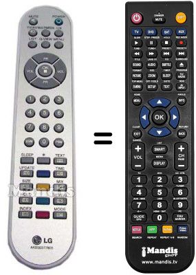 Gleichwertige Fernbedienung LG AKB30377805 Gleichwertige Fernbedienung LG AKB30377805