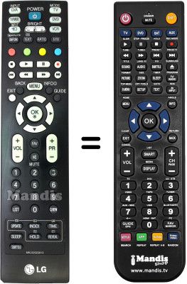 Replacement remote control LG 42LC45-ZA.AEUVUG