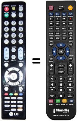 Télécommande équivalente MKJ61641702