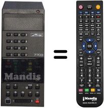 Gleichwertige Fernbedienung Metz 7757