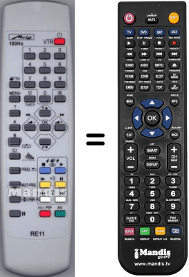 Replacement remote control Metz 82TE97100HT