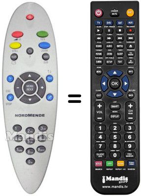 Replacement remote control NordMende NMF29100 Replacement remote control NordMende NMF29100