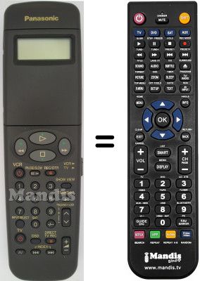 Replacement remote control Panasonic VEQ1944