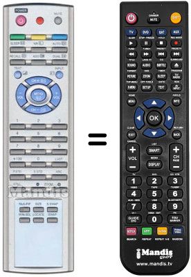 Télécommande équivalente REMCON802 Télécommande équivalente REMCON802