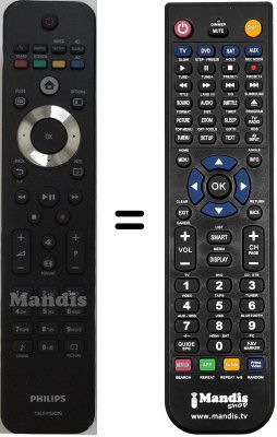Replacement remote control Philips 42PFL7404H / 12
