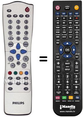 Replacement remote control Philips 300WN5BB00