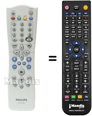 Télécommande équivalente Philips 21PV908 / 39