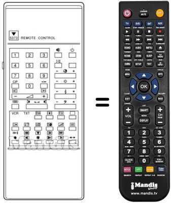 Gleichwertige Fernbedienung RC5373