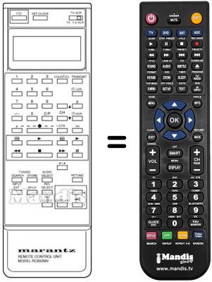 Gleichwertige Fernbedienung RC693MV