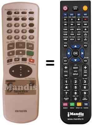 Télécommande équivalente RC-BVR02