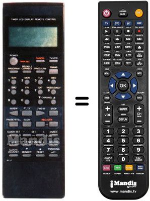 Gleichwertige Fernbedienung RC-F