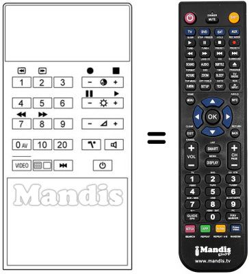 Replacement remote control RC-F552