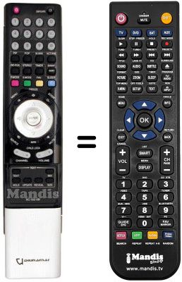 Télécommande équivalente RC-I02-0N