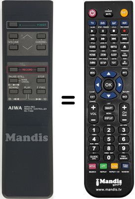 Télécommande équivalente RC-T1000