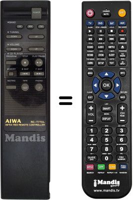Télécommande équivalente RC-T770L