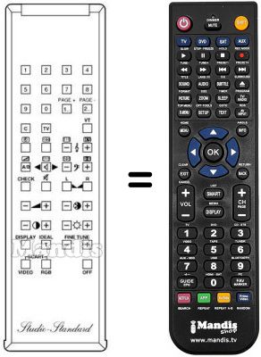 Gleichwertige Fernbedienung RC100