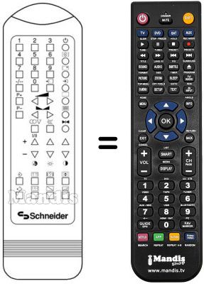 Télécommande équivalente RC201