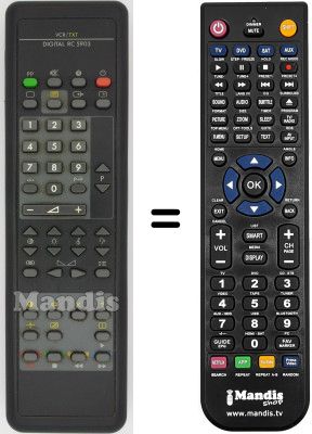 Replacement remote control Philips RC5903 Replacement remote control Philips RC5903