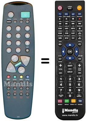 Replacement remote control Manhattan MT3753 (ver. 2)