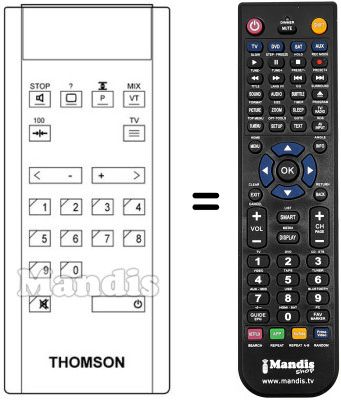 Télécommande équivalente RCT2000 Télécommande équivalente RCT2000