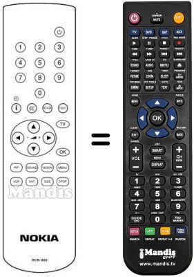 Replacement remote control RCX800