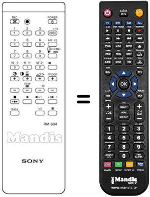 Replacement remote control Sony KV-27DS21 Replacement remote control Sony KV-27DS21