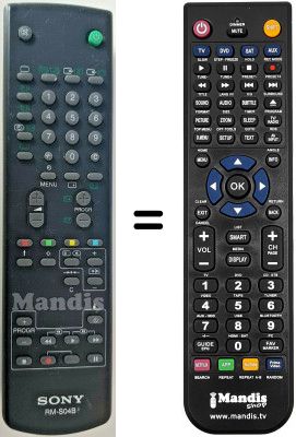 Télécommande équivalente RM-S04B Télécommande équivalente RM-S04B