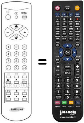 Gleichwertige Fernbedienung Samsung CF3340Z Gleichwertige Fernbedienung Samsung CF3340Z