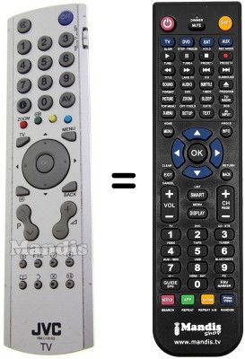 Replacement remote control JVC LT-26A61BU
