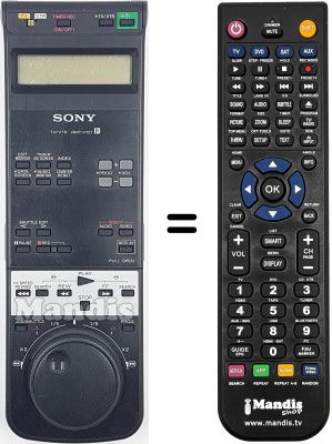 Gleichwertige Fernbedienung RMT-V127