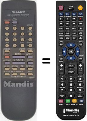 Replacement remote control RRMCG0009AJ