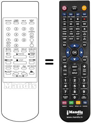 Replacement remote control RRMCG0131AJSA