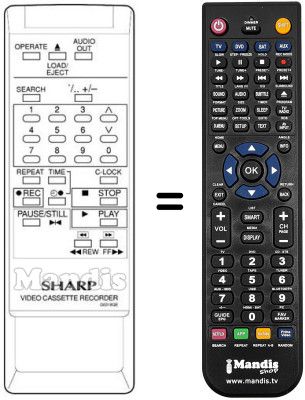 Replacement remote control RRMCG0318GE