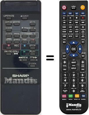 Gleichwertige Fernbedienung RRMCG0412UM