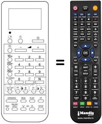 Télécommande équivalente Sharp RRMCG0552CESA