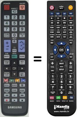 Télécommande équivalente Samsung UE32B6000VPXXH Télécommande équivalente Samsung UE32B6000VPXXH