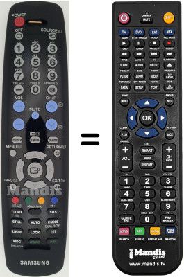 Télécommande équivalente Samsung LE23R41 Télécommande équivalente Samsung LE23R41
