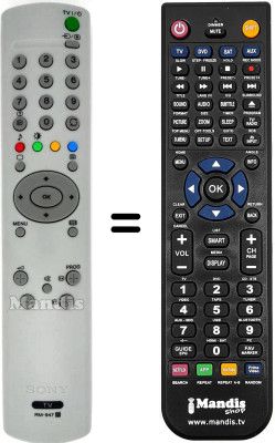 Gleichwertige Fernbedienung Sony KV-29CL11B Gleichwertige Fernbedienung Sony KV-29CL11B