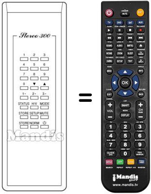 Télécommande équivalente REMCON1242 Télécommande équivalente REMCON1242