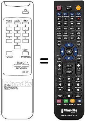 Télécommande équivalente REMCON1091 Télécommande équivalente REMCON1091