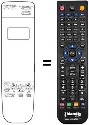 Gleichwertige Fernbedienung REMCON402