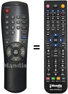 Télécommande équivalente Samsung AA59-00104D Télécommande équivalente Samsung AA59-00104D