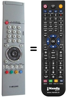 Gleichwertige Fernbedienung Samsung AA59-00143A Gleichwertige Fernbedienung Samsung AA59-00143A
