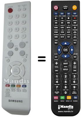 Télécommande équivalente Samsung BN59-00589A Télécommande équivalente Samsung BN59-00589A