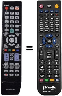 Replacement remote control Samsung UE40B7000WWXXN Replacement remote control Samsung UE40B7000WWXXN
